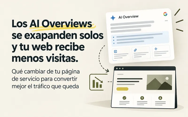 AI Overviews y su impacto en el tráfico web de las páginas de servicios